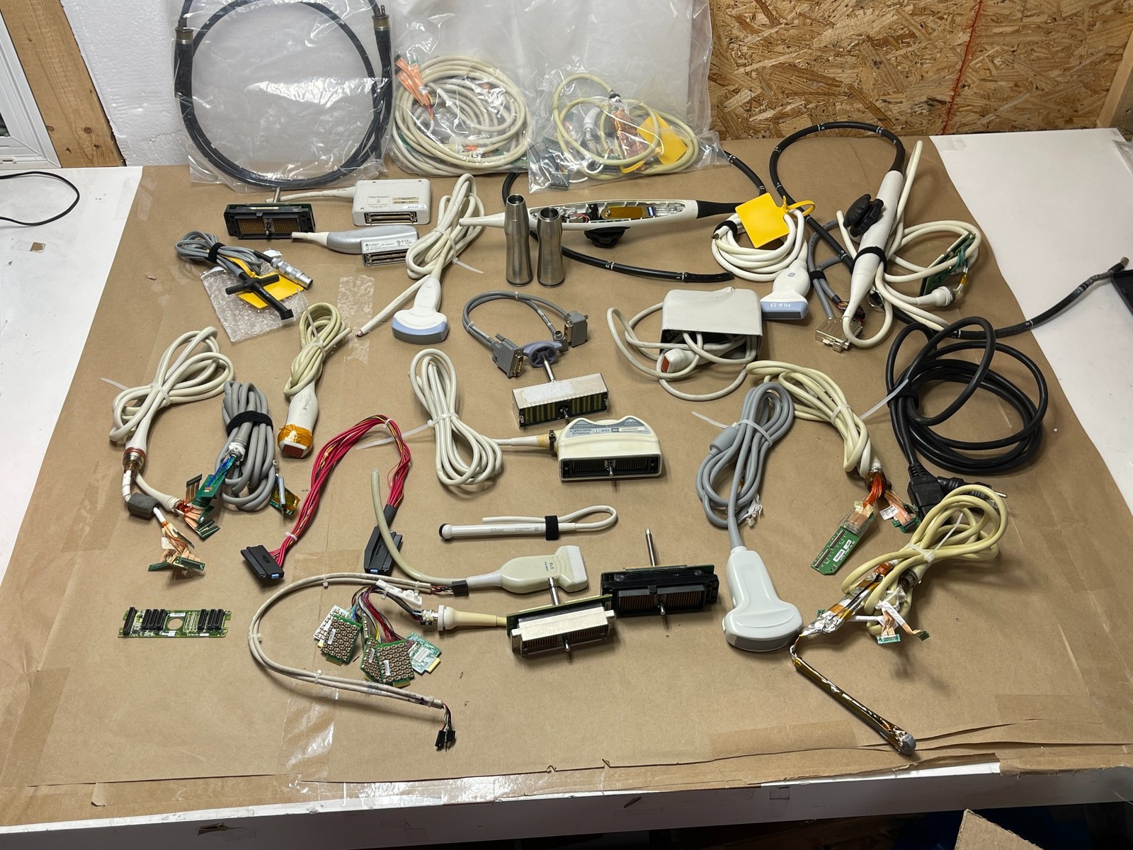 Huge Mixed Lot Philips and GE Ultrasound Parts AS-IS