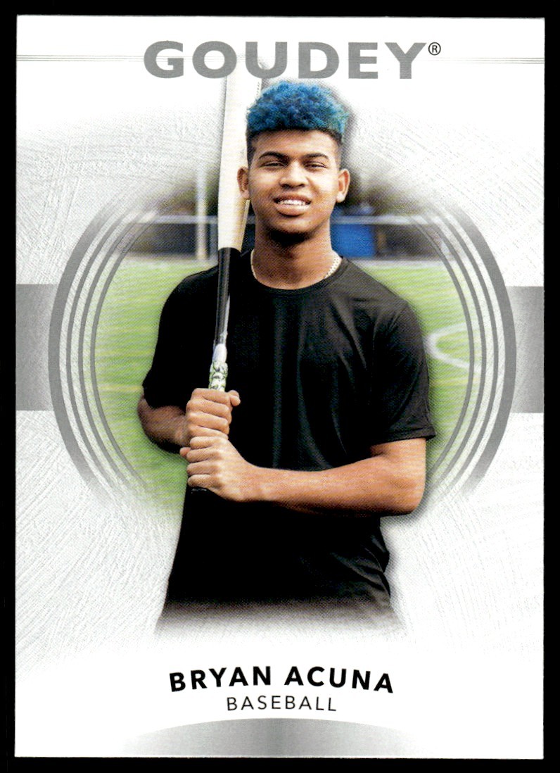 2022 Upper Deck Goodwin Champions Goudey Bryan Acuna Baseball #G36 2022 Upper Deck Goodwin Champions Goudey Bryan Acuna Baseball #G36