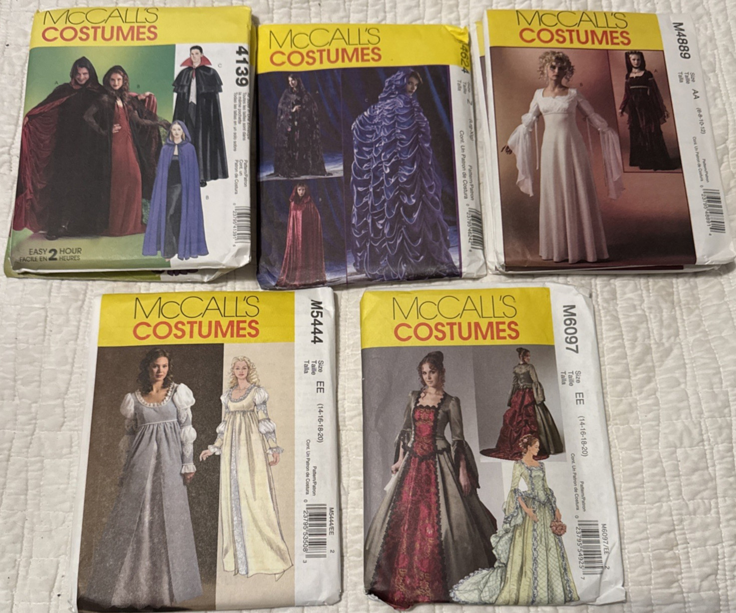 McCalls Costume Pattern Collection ~ Unused` Choice