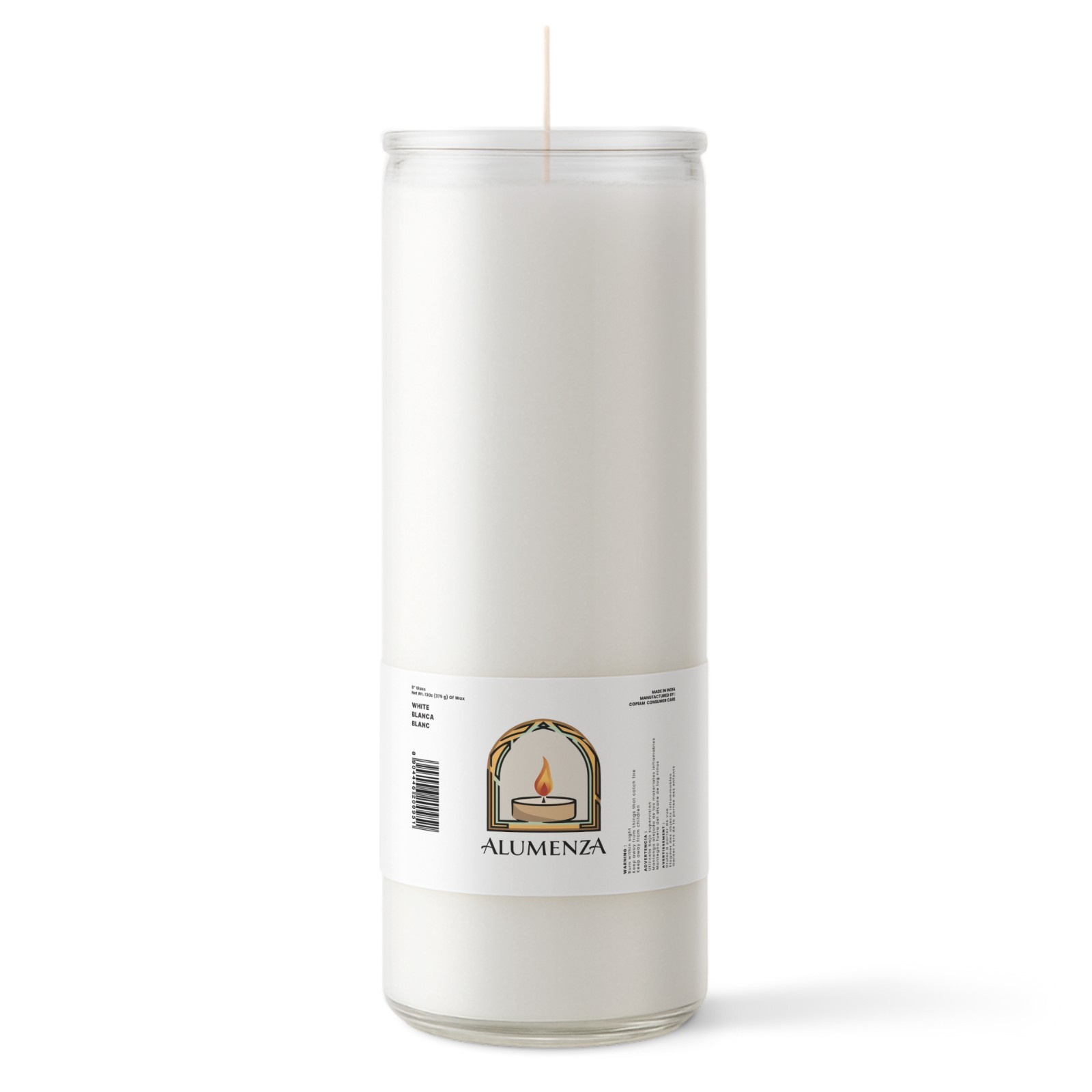 Alumenza 90 Hour Devotion Prayer Candles in Glass Jar Clean Burn Unscented Alumenza 90 Hour Devotion Prayer Candles in Glass Jar Clean Burn Unscented