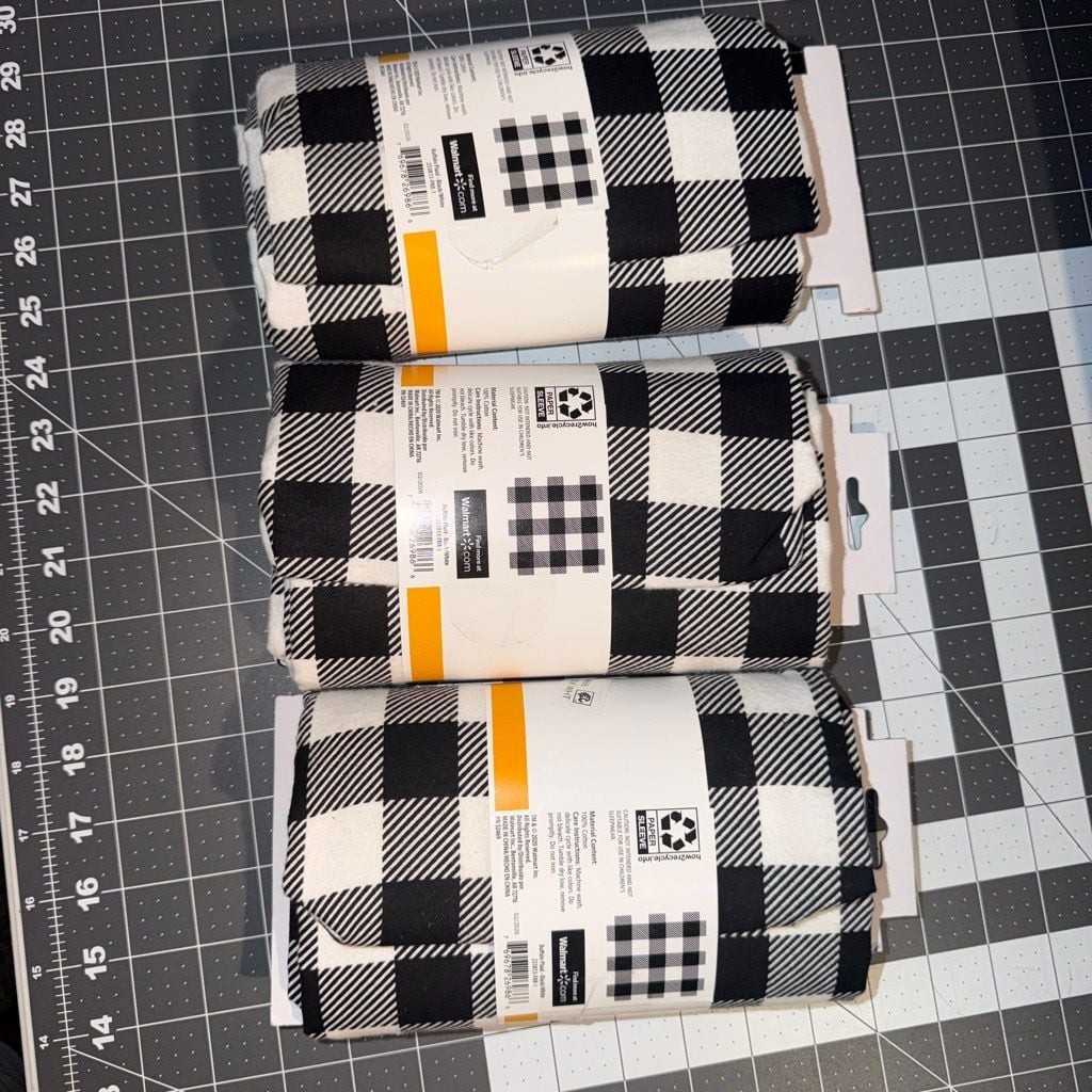 Mainstays 1.5 Yards 100% Cotton Light-weight Flannel Buffalo Plaid ...,