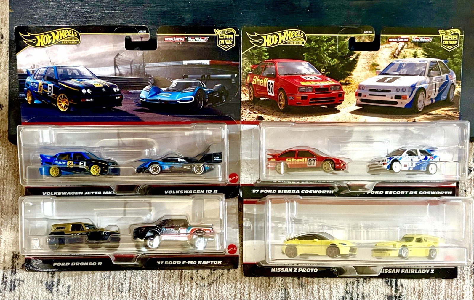 Hot Wheels Price Drop Premium Car Culture Doubles. 4 Pieces 8 Cars Hot Wheels Price Drop Premium Car Culture Doubles. 4 Pieces 8 Cars