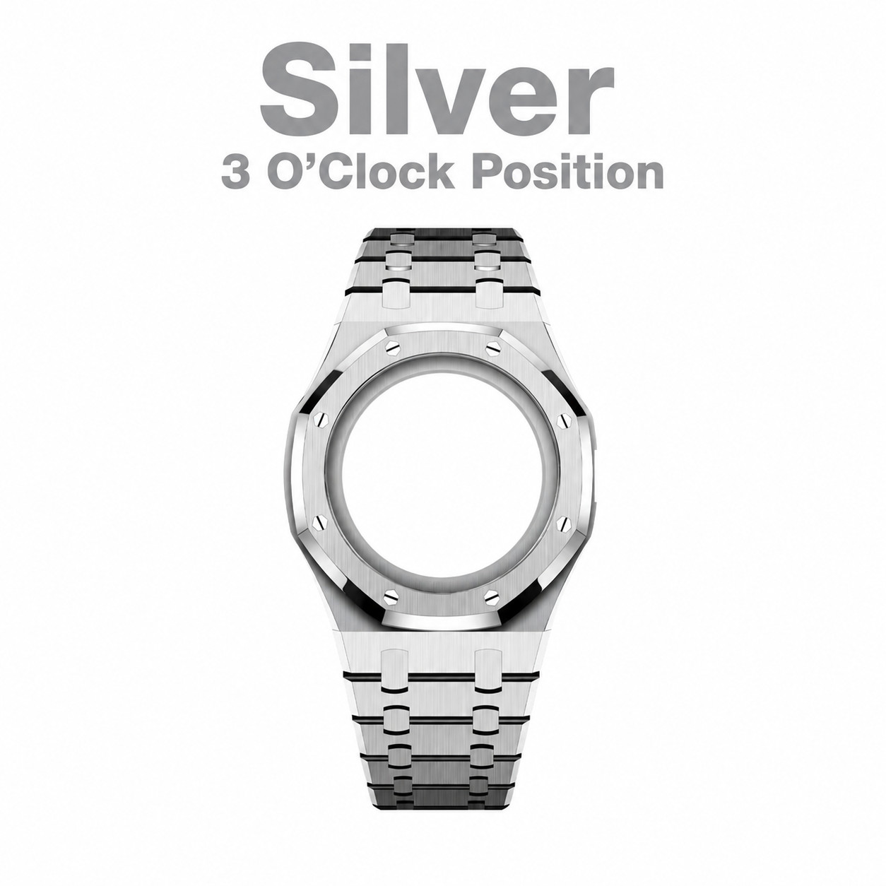 Metal Case Integrated Bracelet Mod Kit for AP x Swatch Royal Pop