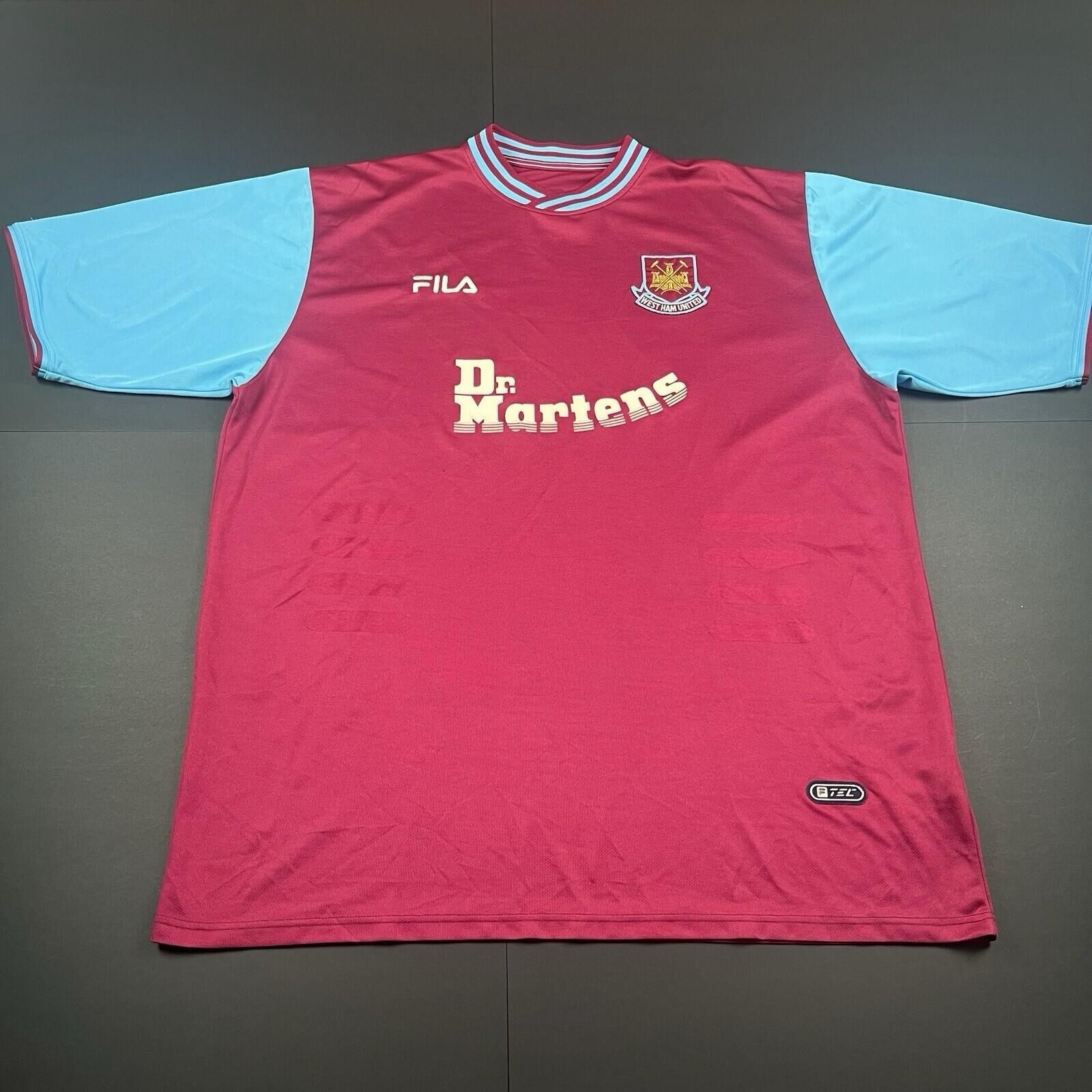 Authentic Original Fila West Ham United Home Shirt 2001/2002 Men’s XXL (1780)