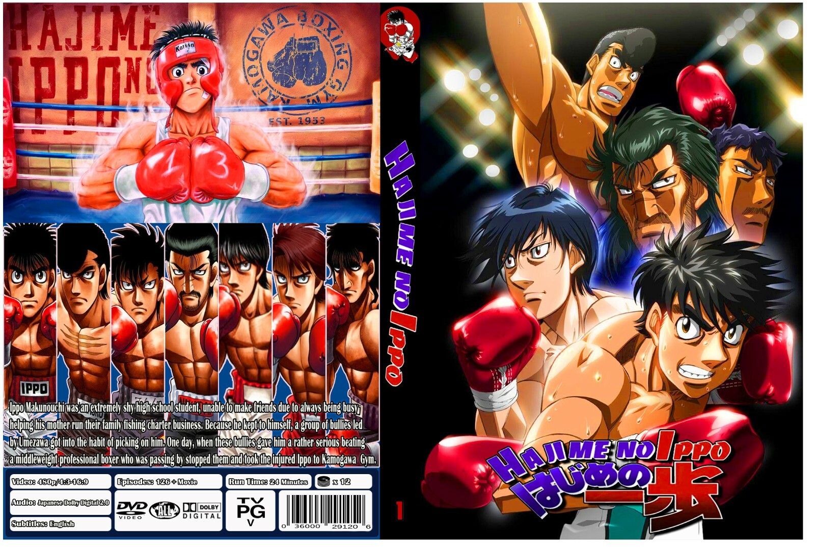 Hajime No Ippo Complete Series Episodes 126 + Movie Champion Road Hajime No Ippo Complete Series Episodes 126 + Movie Champion Road