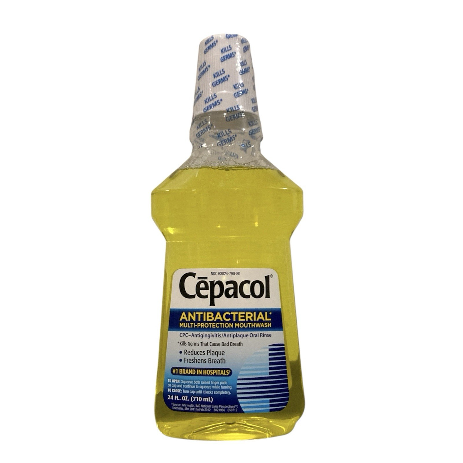 (1) Cepacol Antibacterial Multi-Protection Mouthwash Yellow 24 oz  EXP 05/2027