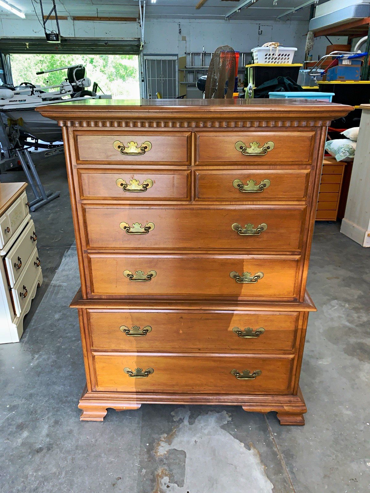 Conant Ball 7-Drawer Maple Chest, Brass Bail Pulls Conant Ball 7-Drawer Maple Chest, Brass Bail Pulls