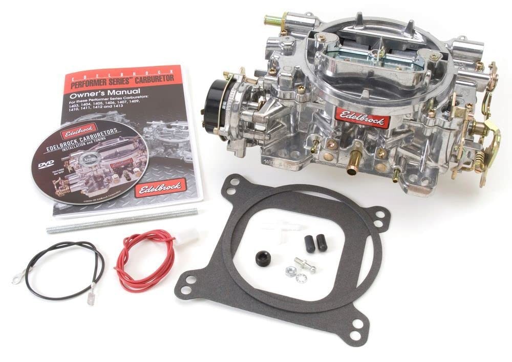 Edelbrock 1400 Performer 600 CFM Square Bore 4-Barrel Air Valve Secondary Ele... Edelbrock 1400 Performer 600 CFM Square Bore 4-Barrel Air Valve Secondary Ele...