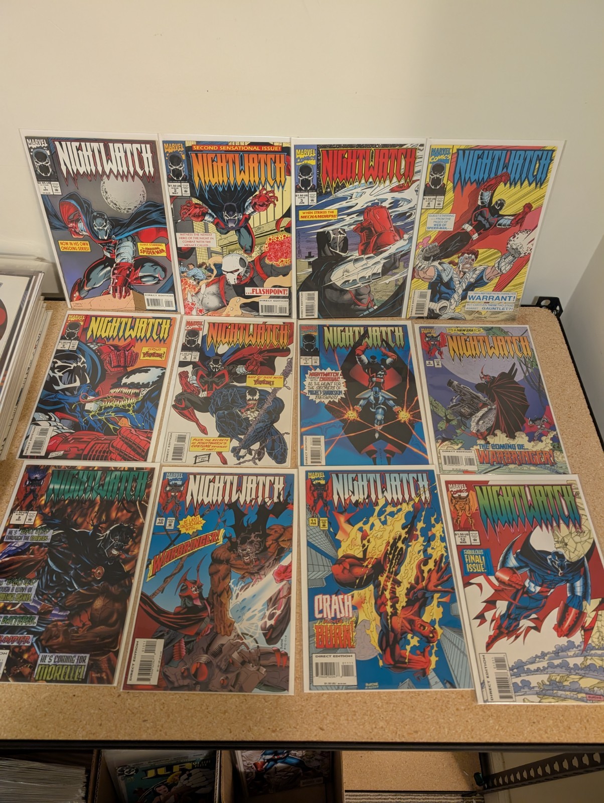 Nightwatch #1-12 Complete Marvel Comic Set 1994 Ron Lim Spider-Man Venom VF/NM Nightwatch #1-12 Complete Marvel Comic Set 1994 Ron Lim Spider-Man Venom VF/NM