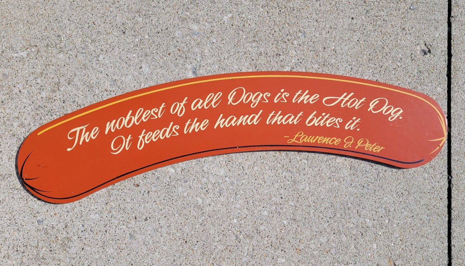 Large Hot Dog Weiner Max & Erma's Restaurant Sign Wooden Vintage Old Oscar Mayer