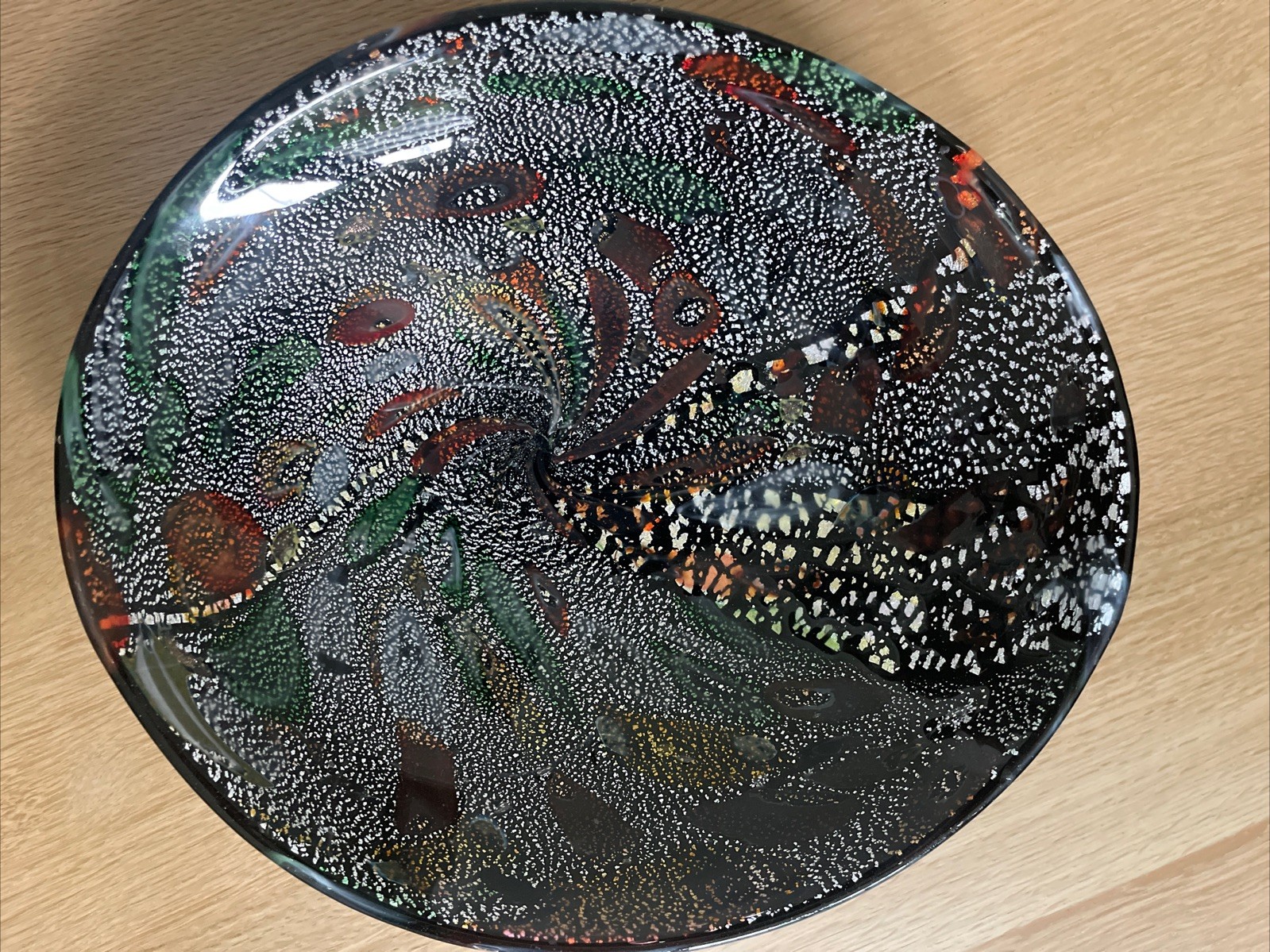 VTG Murano AVeM Aventurine Millefiori Tutti Frutti Art Glass Dish Dino Martens VTG Murano AVeM Aventurine Millefiori Tutti Frutti Art Glass Dish Dino Martens