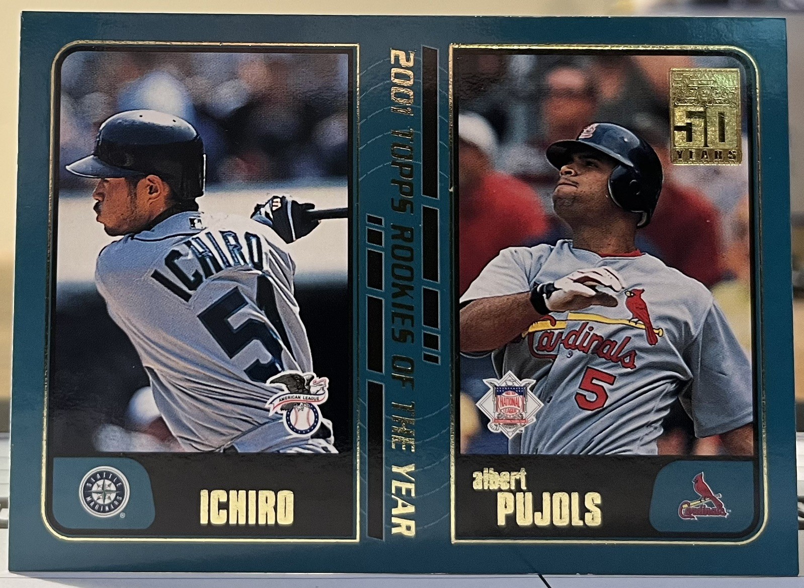 Ichiro Suzuki & Albert Pujols | 2001 Topps Traded & Rookies #T99 RC Ichiro Suzuki & Albert Pujols | 2001 Topps Traded & Rookies #T99 RC