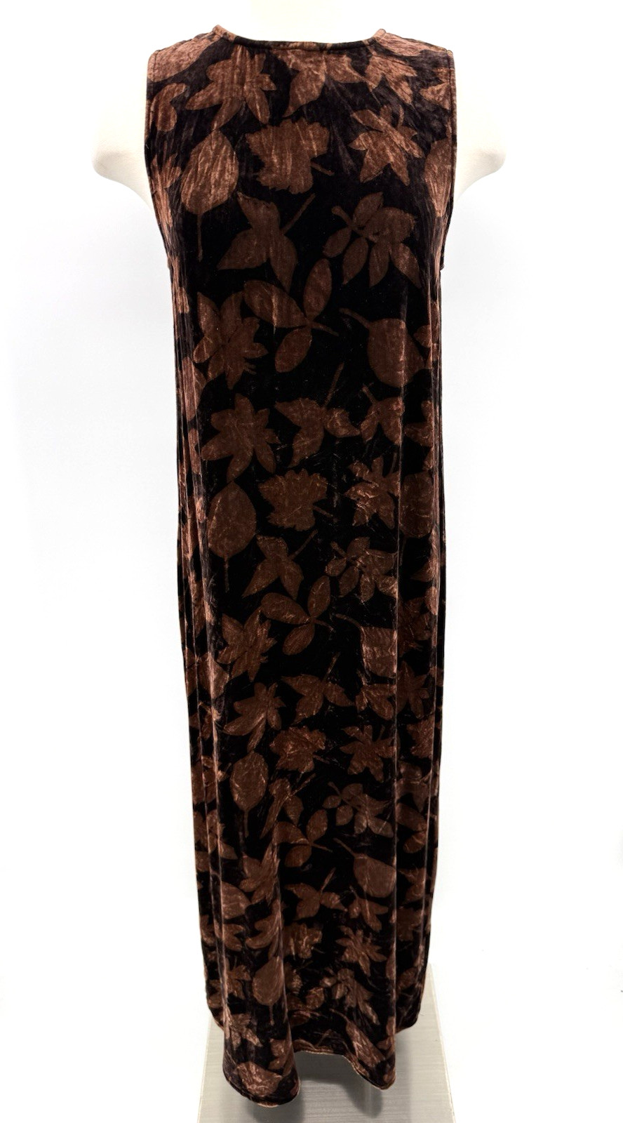 Vintage Citron 100% Silk Velvet Sleeveless Maxi Dress Size Small Elegant USA Vintage Citron 100% Silk Velvet Sleeveless Maxi Dress Size Small Elegant USA