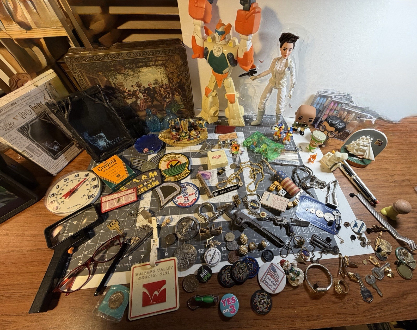 Huge junk Drawer Lot Toys Vintage Jewlery Figures More Huge junk Drawer Lot Toys Vintage Jewlery Figures More