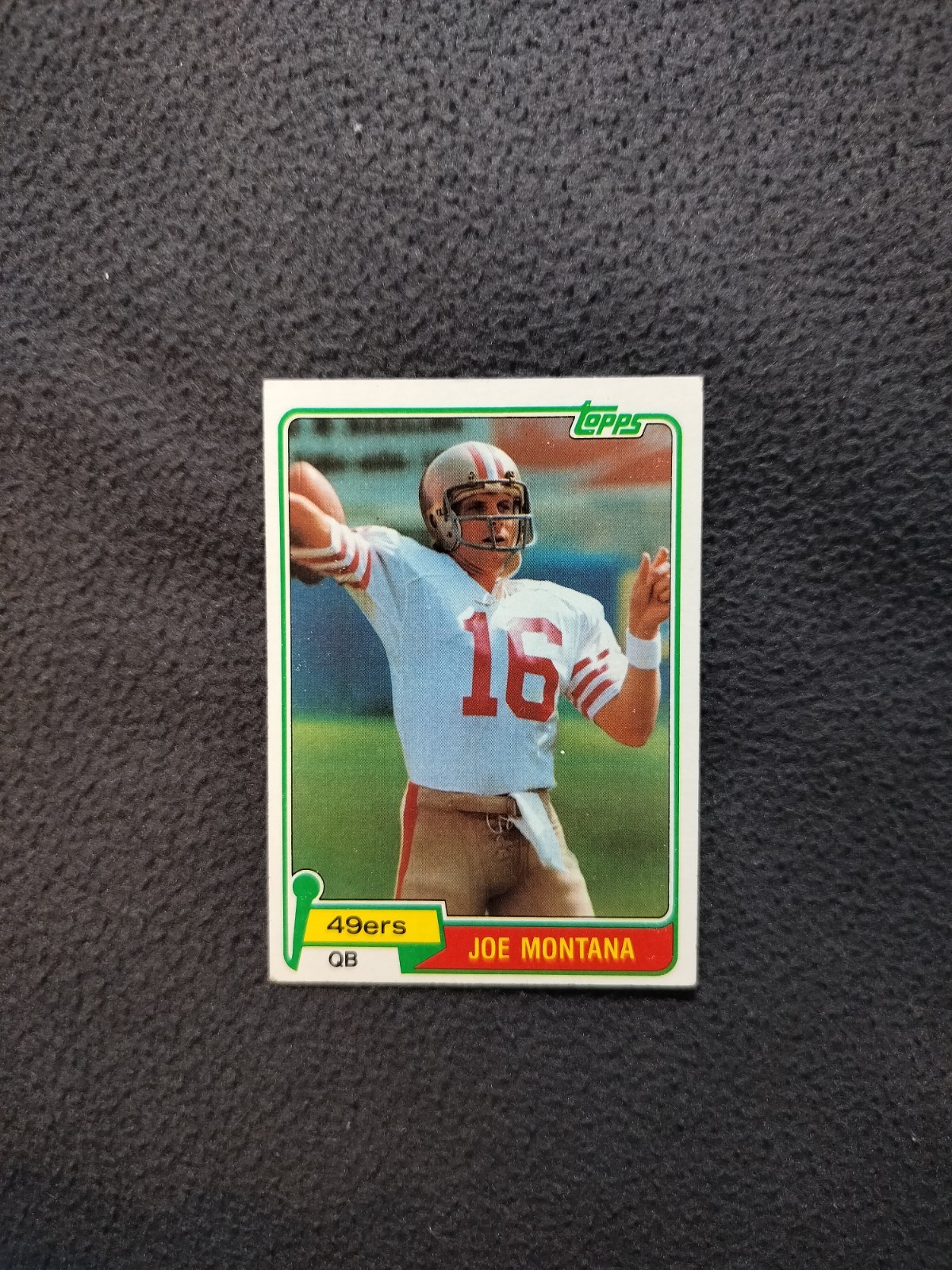 1981 Topps Joe Montana Rookie 1981 Topps Joe Montana Rookie