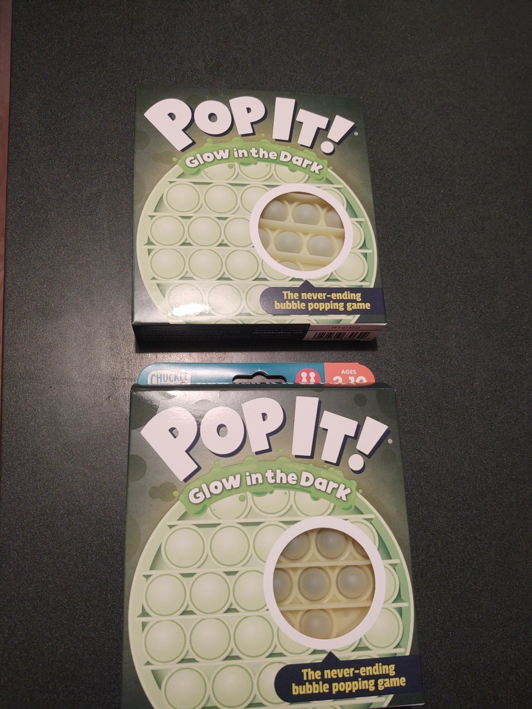 Pop It Fidget Toys, Glow In The Dark Round, (2 Pack) Pop It Fidget Toys, Glow In The Dark Round, (2 Pack)