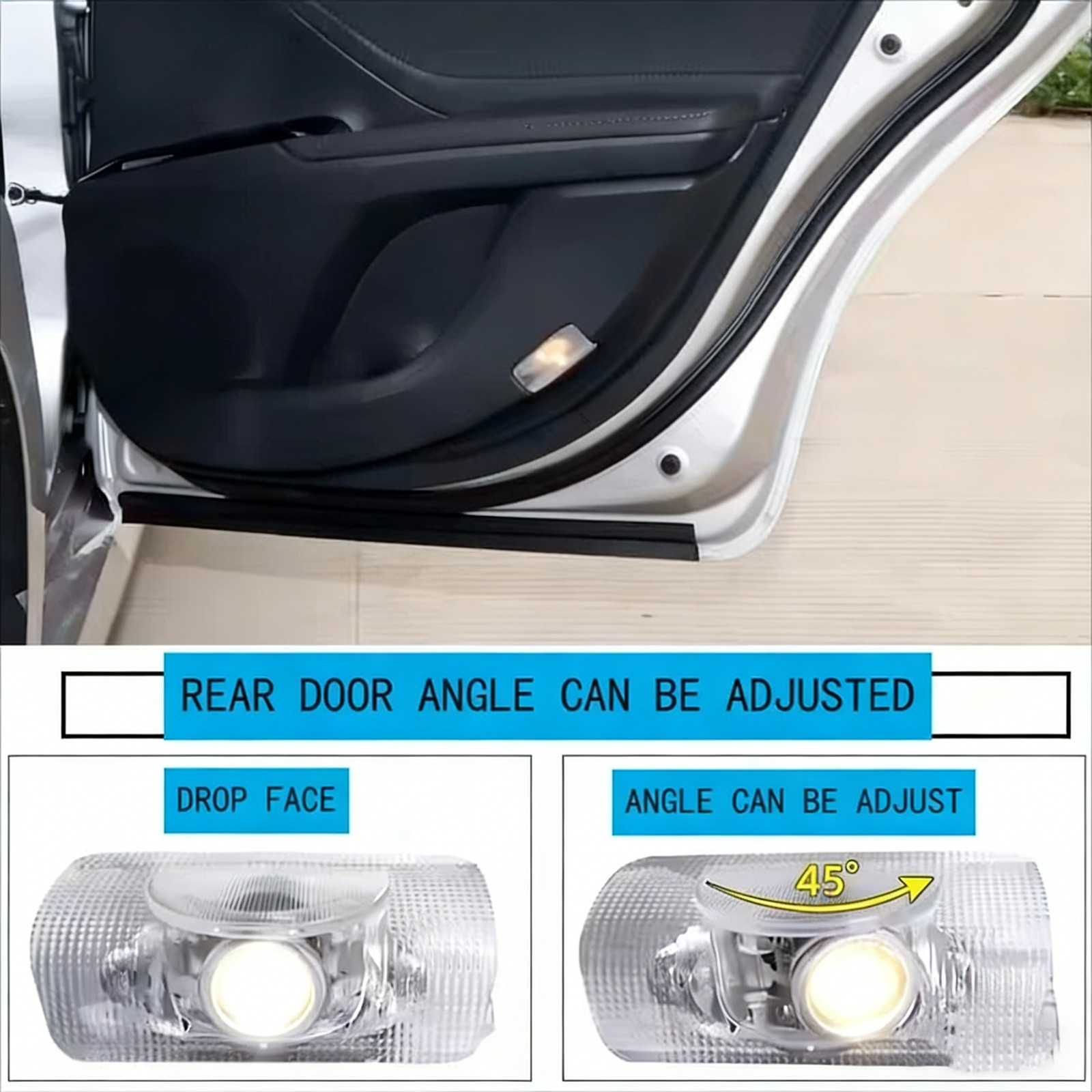 2PCS Fit For Lexus LED Door Welcome Light Fit for ES IS GX RX GS LS LX RC UX💎💎