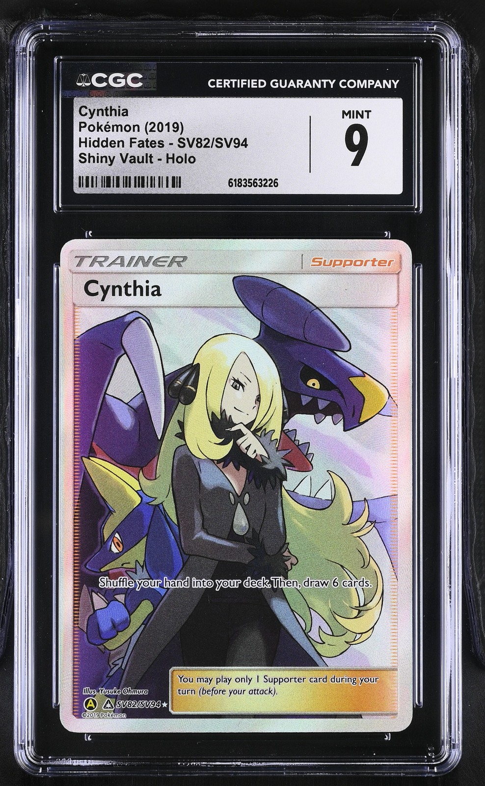 2019 Hidden Fates #SV82/SV94 Cynthia CGC 9 2019 Hidden Fates #SV82/SV94 Cynthia CGC 9