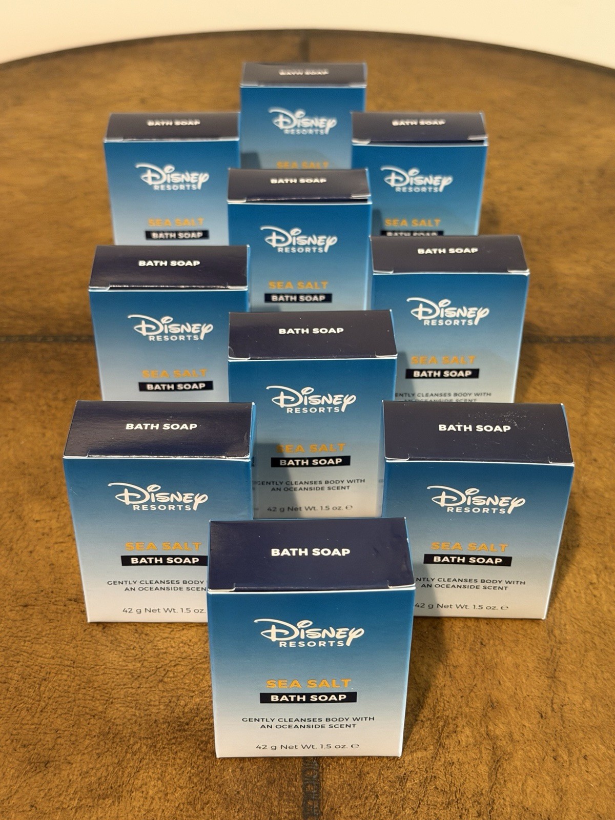 NEW DISNEY RESORTS SEA SALT BATH SOAPS OCEANSIDE SCENT (SET OF 10) 1.5oz EACH