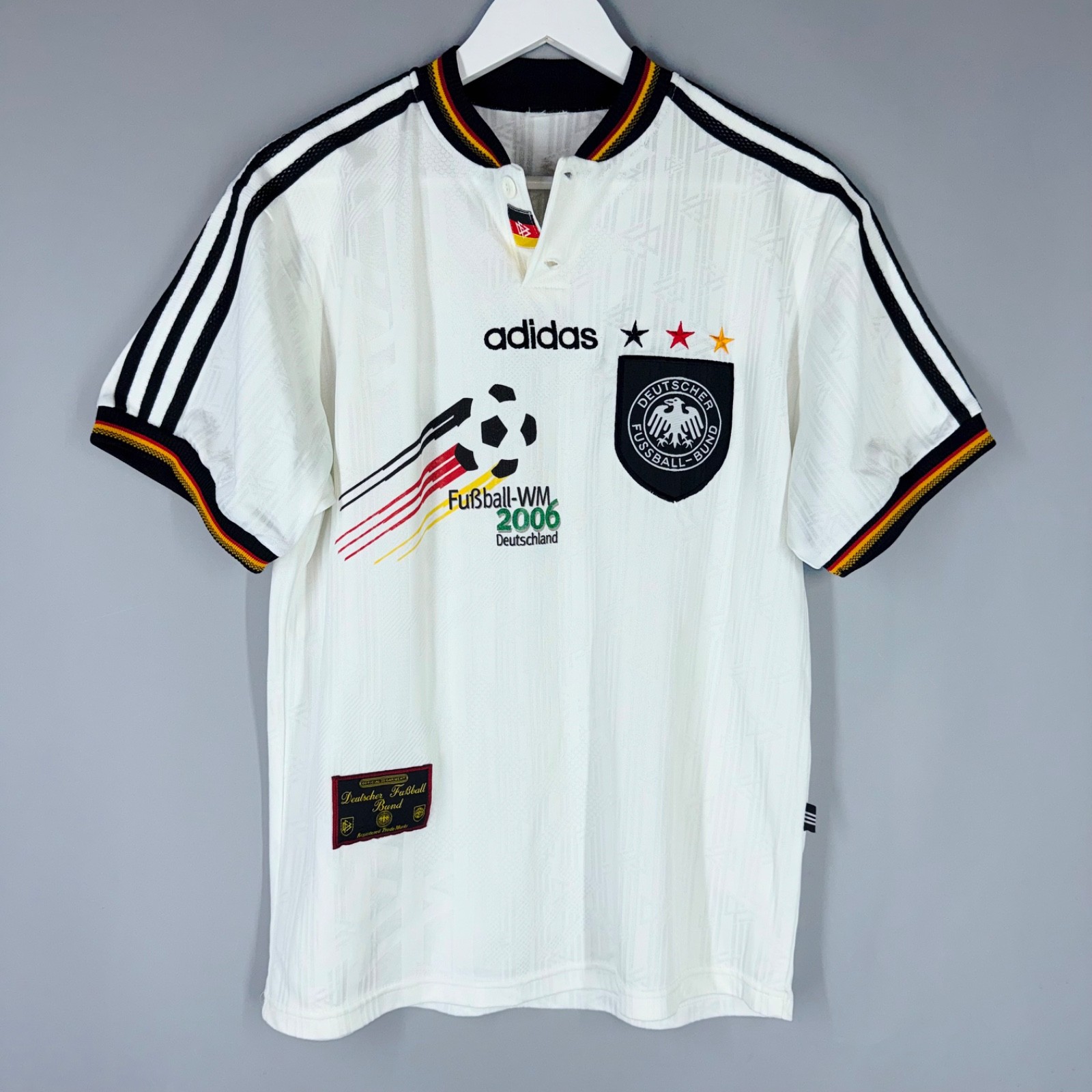 GERMANY 1996 1998 HOME FOOTBALL SHIRT SOCCER JERSEY ADIDAS VINTAGE WC 2006 M GERMANY 1996 1998 HOME FOOTBALL SHIRT SOCCER JERSEY ADIDAS VINTAGE WC 2006 M