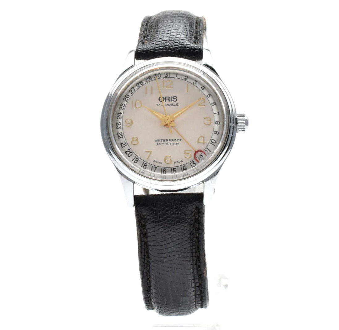 Vintage [EXCELLENT+5] ORIS 302-7285B Pointer Date Hand Winding Men\'s Watch JAPAN