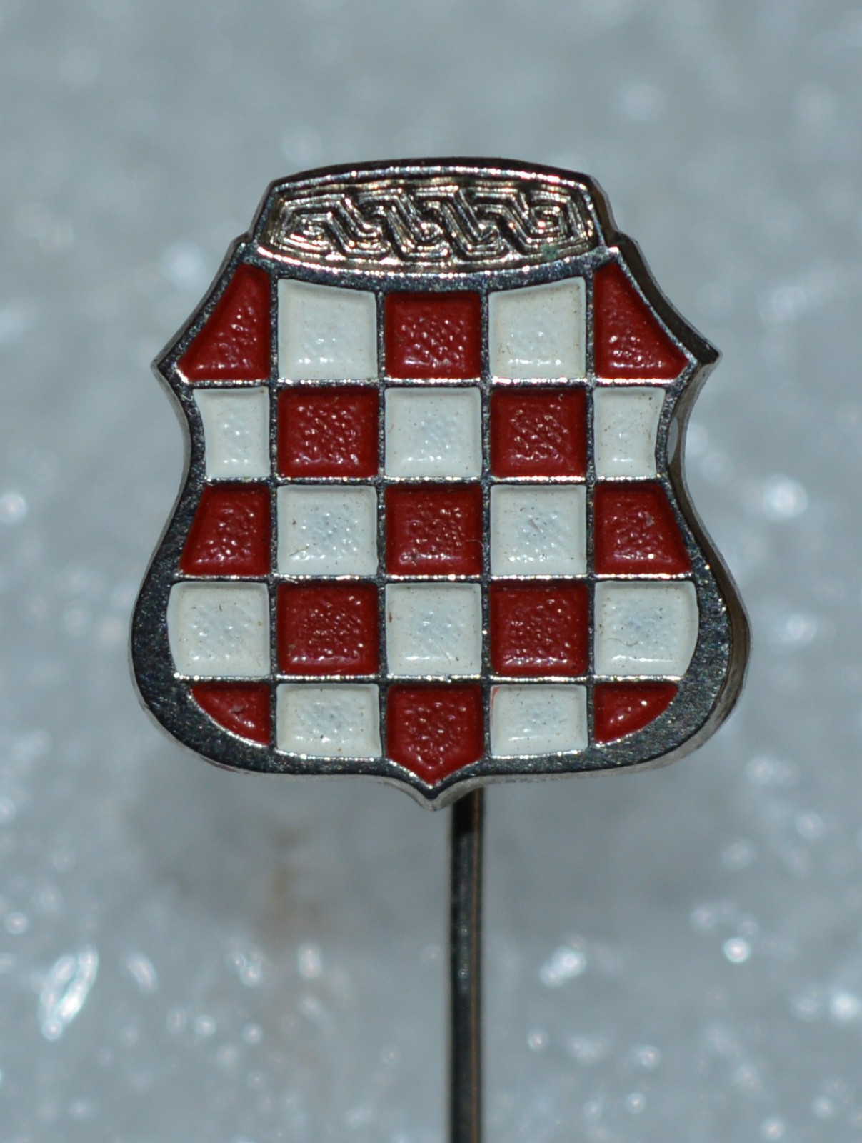 Croatia coat of arms Herzeg Bosnia HVO crest heraldic vintage pin badge rare