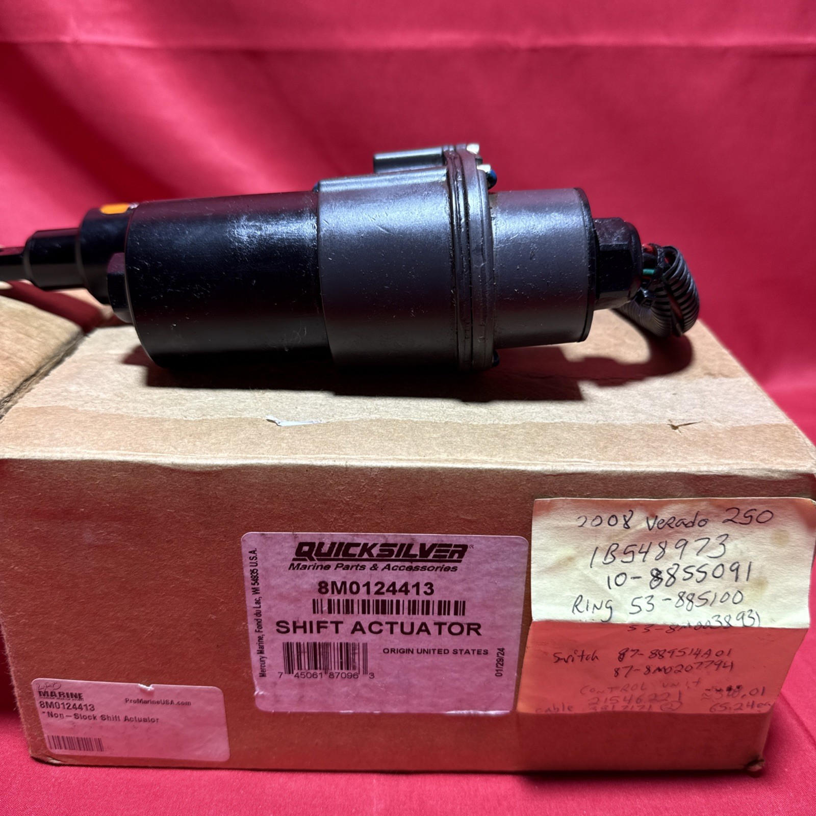 OEM Mercury Quicksilver Shift Actuator8m0007030 Verado 200 225 250 275 300 OEM Mercury Quicksilver Shift Actuator8m0007030 Verado 200 225 250 275 300