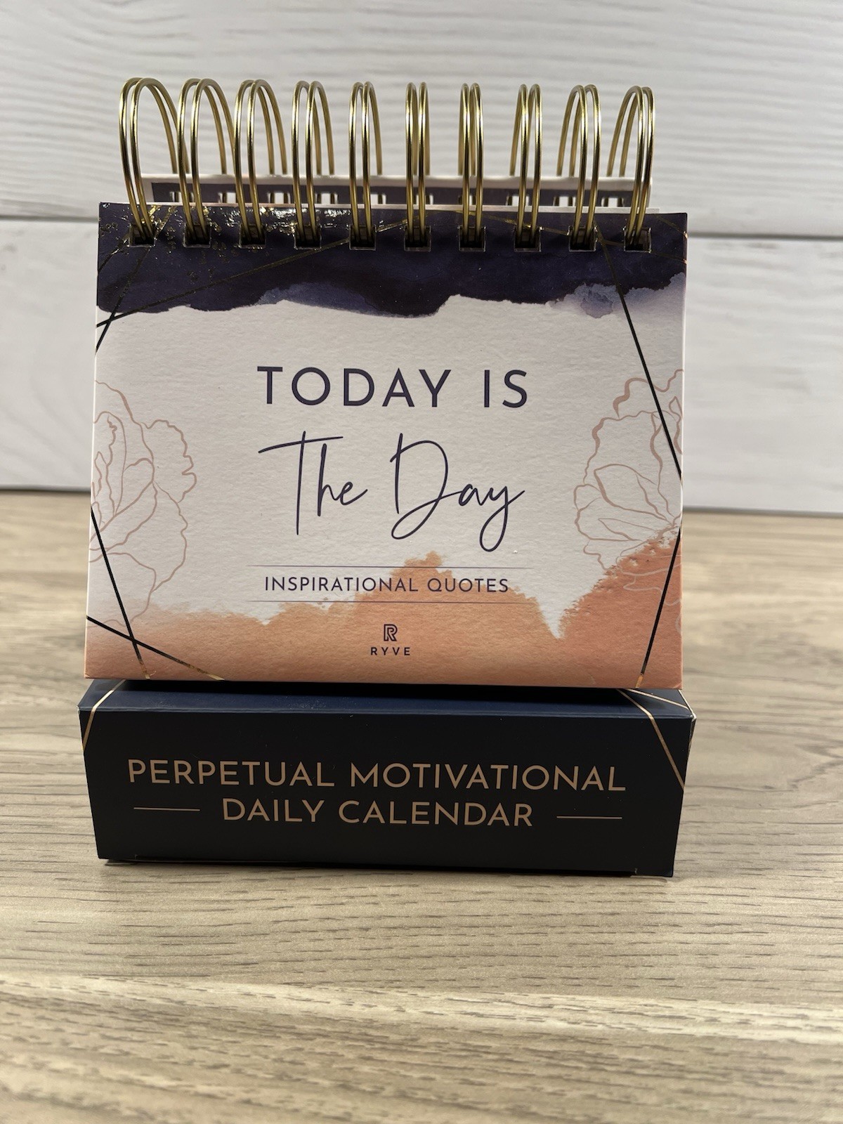 Daily Calendar with Inspirational Perpetual Motivational Quotes Desk Flip