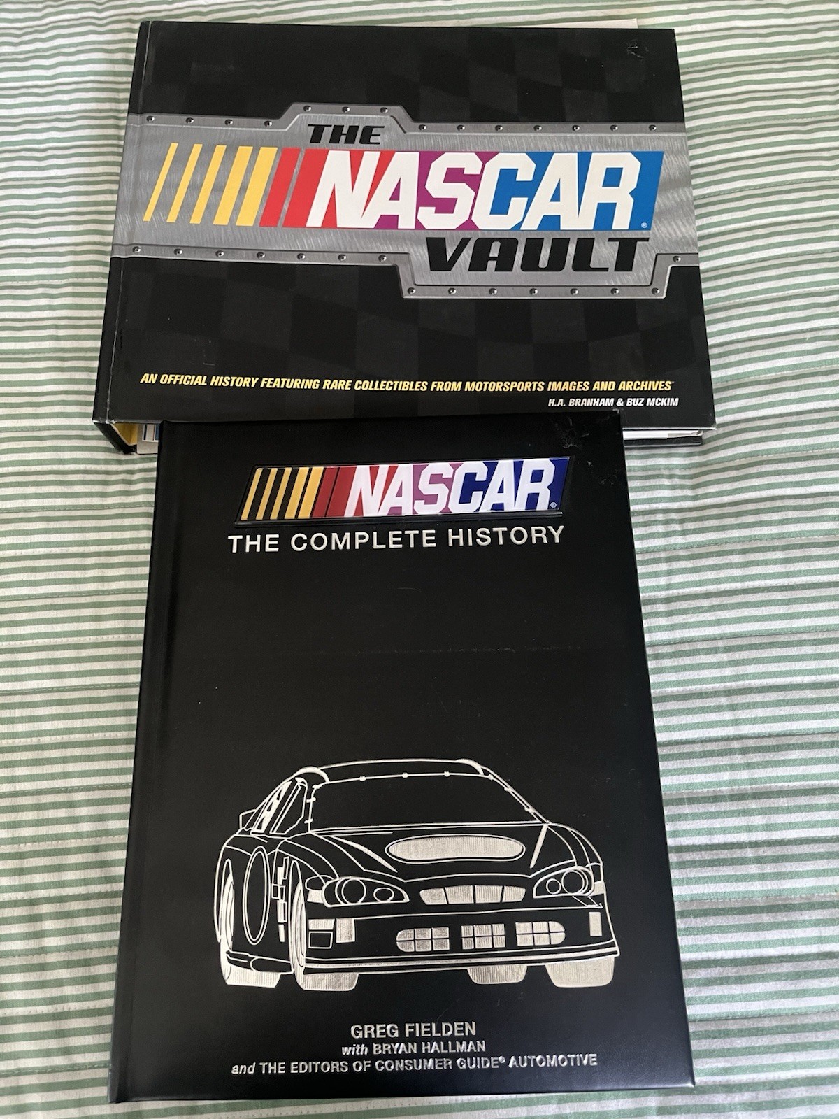 Lot Of 2 NASCAR Books History Of NASCAR And The Vault Good Condition