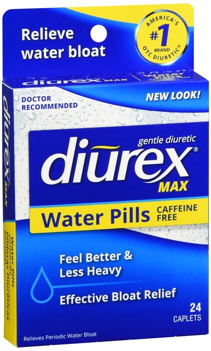 Diurex Max Water Pills Gentle Diuretic Caplets 24ct Diurex Max Water Pills Gentle Diuretic Caplets 24ct