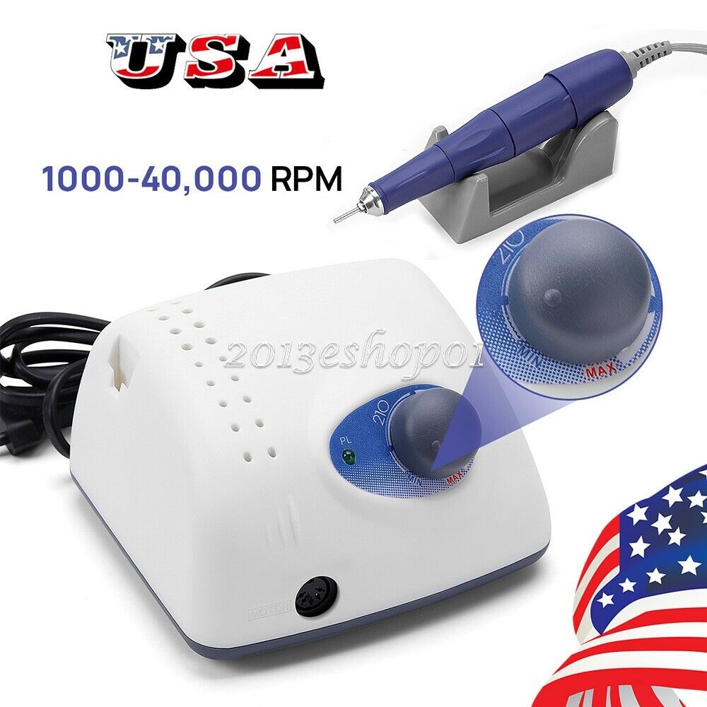 210+105L Dental Strong 65W Electric LCD Nail Drill 40000RPM Motor Handpiece