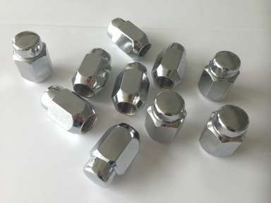 20pc Lug Nuts Bulge Acorn 12x1.5 Chrome 21mm 13/16 Hex 1.38\ 20pc Lug Nuts Bulge Acorn 12x1.5 Chrome 21mm 13/16 Hex 1.38\