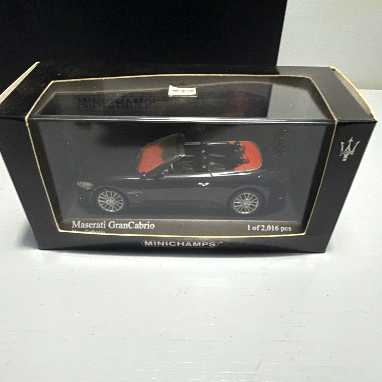  🔥RARE Minichamps 1:43 Maserati GranCabrio 2010 Nero Carbonio - Lim Ed 2016pcs
