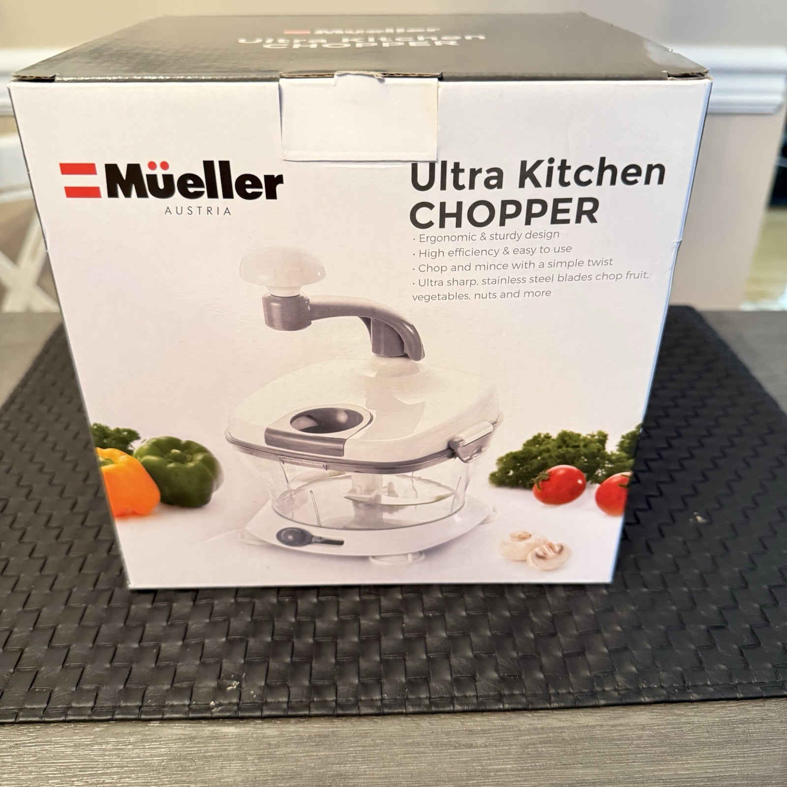Mueller Ultra Heavy Duty Vegetable Kitchen Chopper Open Box Unused Hand Operated Mueller Ultra Heavy Duty Vegetable Kitchen Chopper Open Box Unused Hand Operated