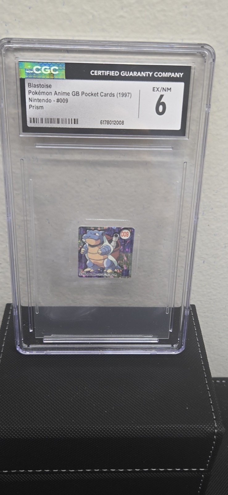 Blastoise #009 Prism GB Pocket Card Nintendo 1997 Japanese Pokemon CGC 6