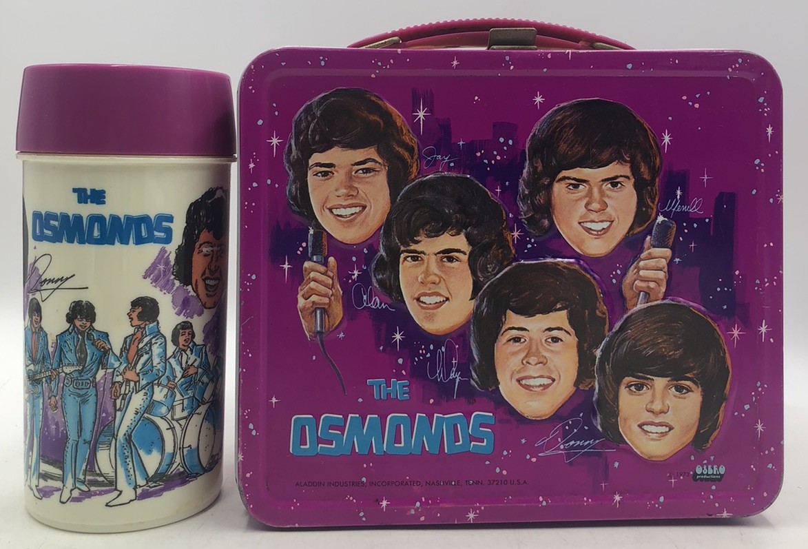 Vintage 1973 The Osmonds Lunchbox + Thermos Aladdin - Donny Osmond Complete Nice Vintage 1973 The Osmonds Lunchbox + Thermos Aladdin - Donny Osmond Complete Nice