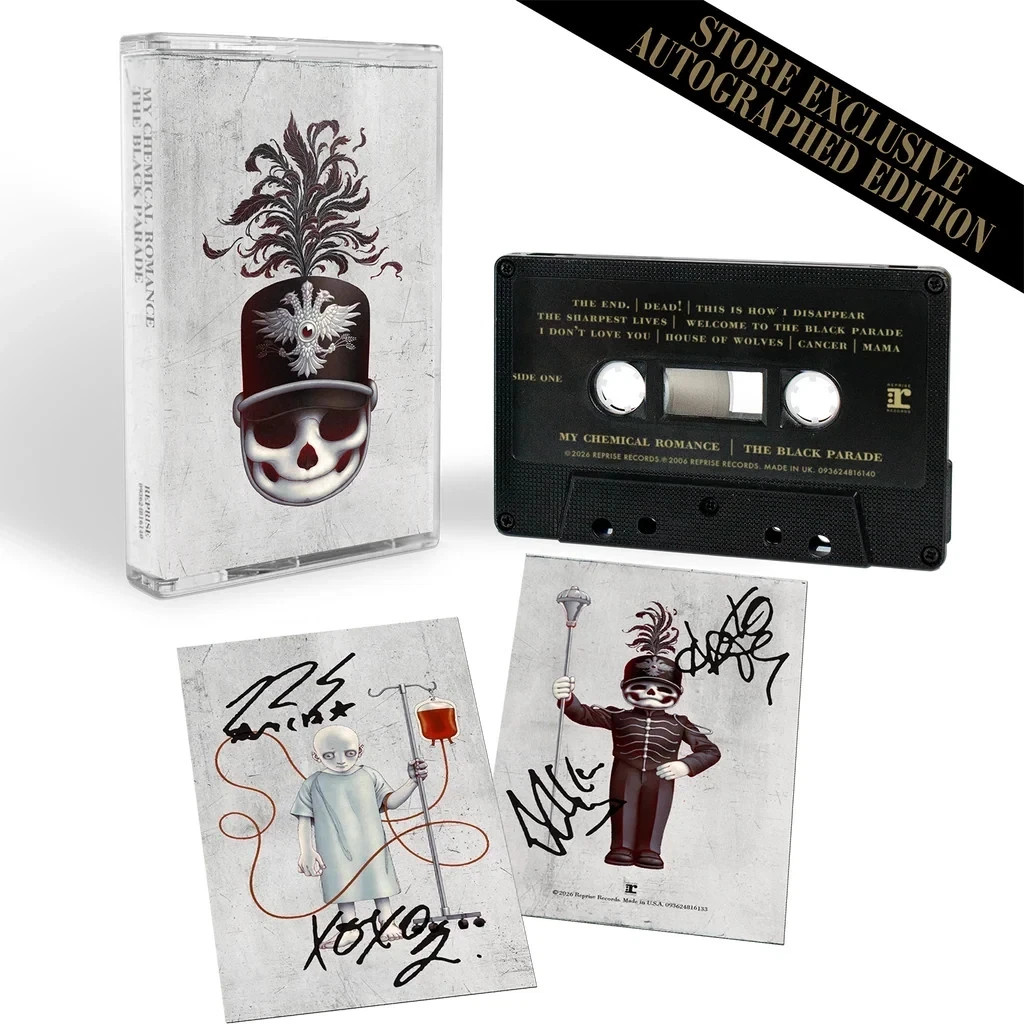 My Chemical Romance The Black Parade 20th Anniversary SIGNED Cassette PRESALE My Chemical Romance The Black Parade 20th Anniversary SIGNED Cassette PRESALE