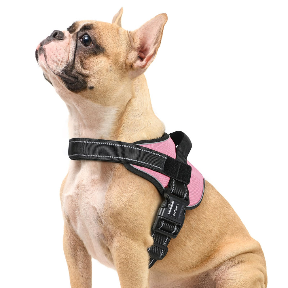 rabbitgoo No Pull Dog Harness with One Buckle Reflective Adjustable No Choke rabbitgoo No Pull Dog Harness with One Buckle Reflective Adjustable No Choke