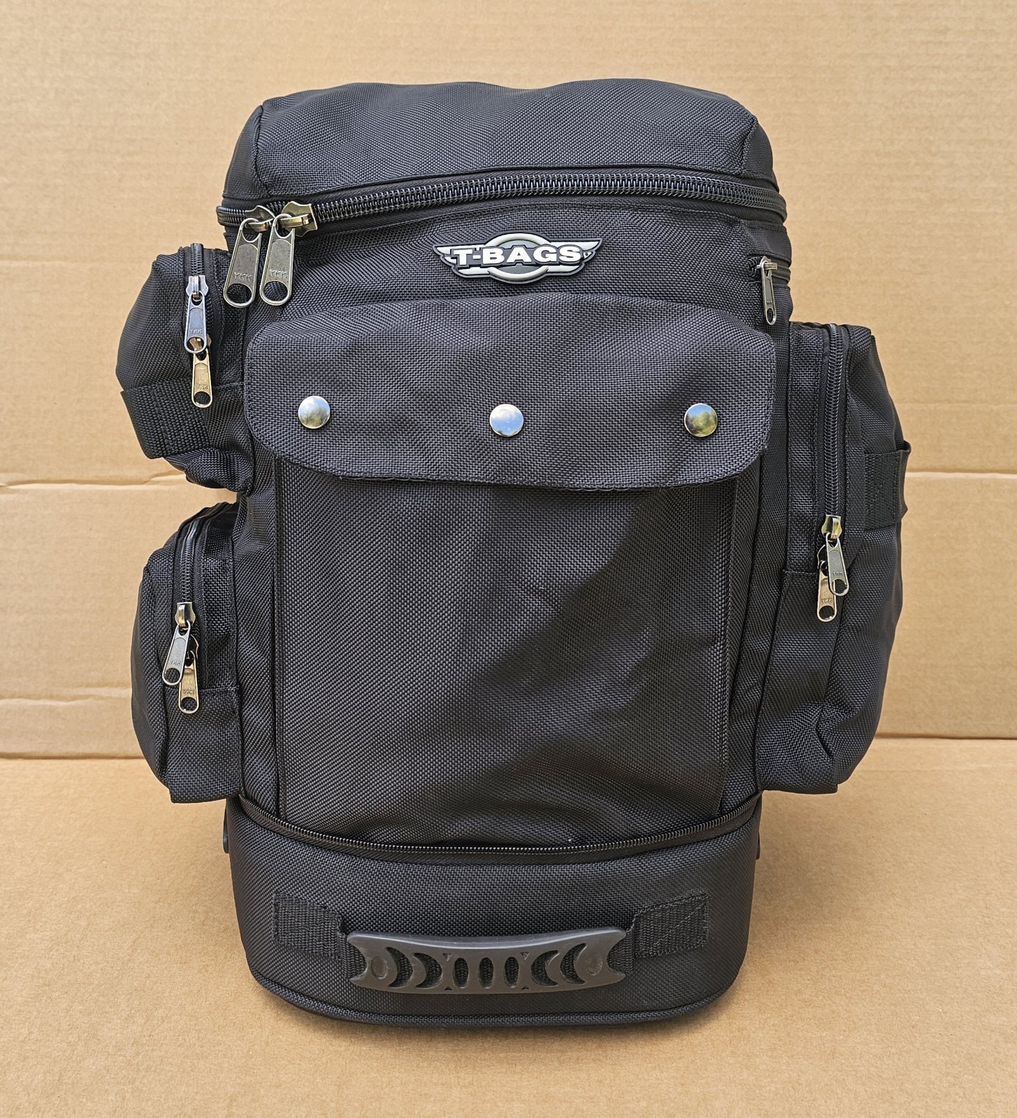 T-Bags Backrest Motorcycle Luggage 14x18x10 Expandable Sissy Bar Bag