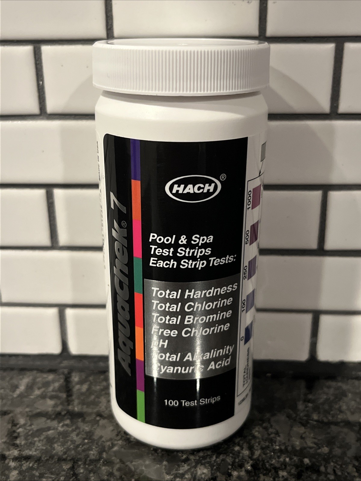 AquaChek 551236 Silver 7-in-1 Test Strips - 100 Strips. EXP : 8/28 AquaChek 551236 Silver 7-in-1 Test Strips - 100 Strips. EXP : 8/28