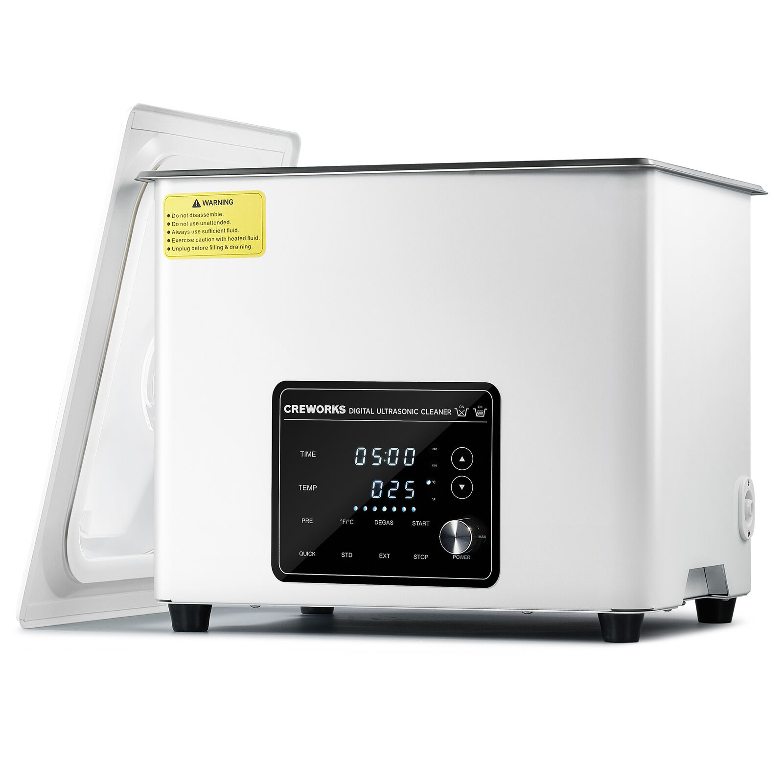 CREWORKS Smart 10L Ultrasonic Cleaner 300W Heater with Degas & Preheating Mode