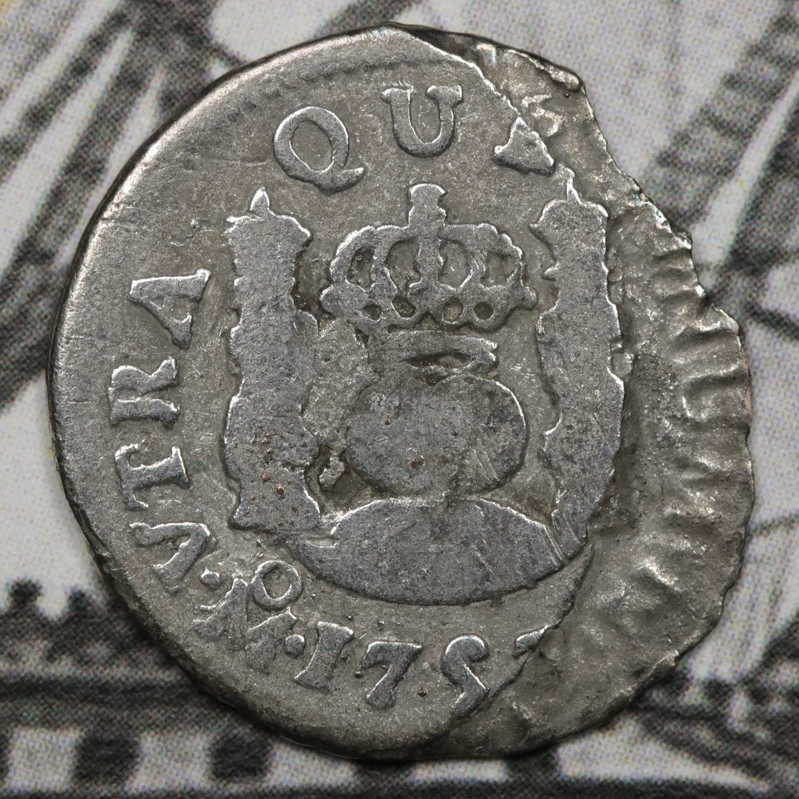 1757 Mo Mexico Pillar Silver 1/2 Real El Cazador Shipwreck Coin 1757 Mo Mexico Pillar Silver 1/2 Real El Cazador Shipwreck Coin