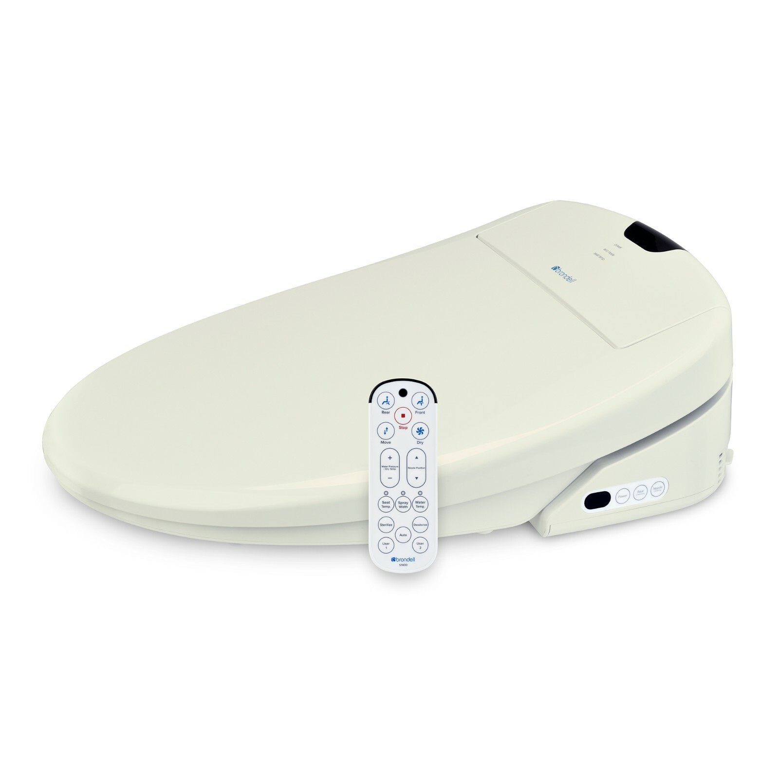 Brondell - ELONGATED 1400 Luxury Electric Remote Bidet Toilet Seat Biscuit New