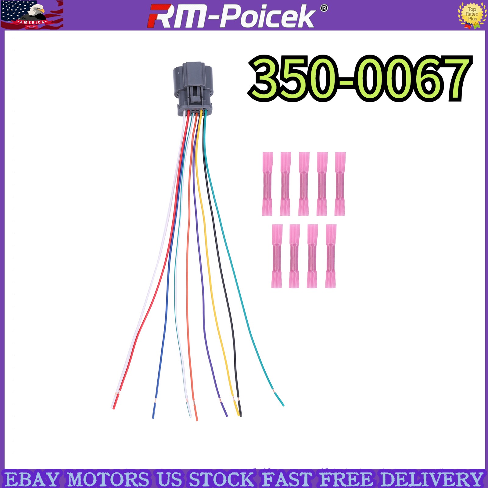 350-0067 Transmission Solenoid Harness Repair Kit For Ford E4OD 4R100 1995+