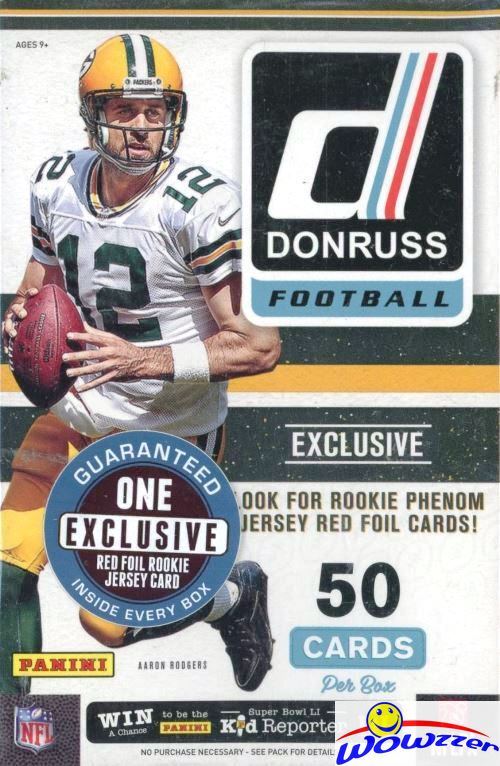 2016 Donruss Football EXCLUSIVE Factory Sealed 50 Card HANGER Box-JERSEY Card