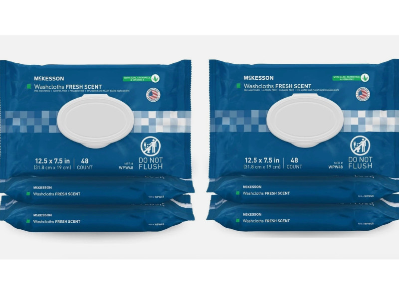 McKesson Personal Cleansing Wipe 7.5 x 12.5
