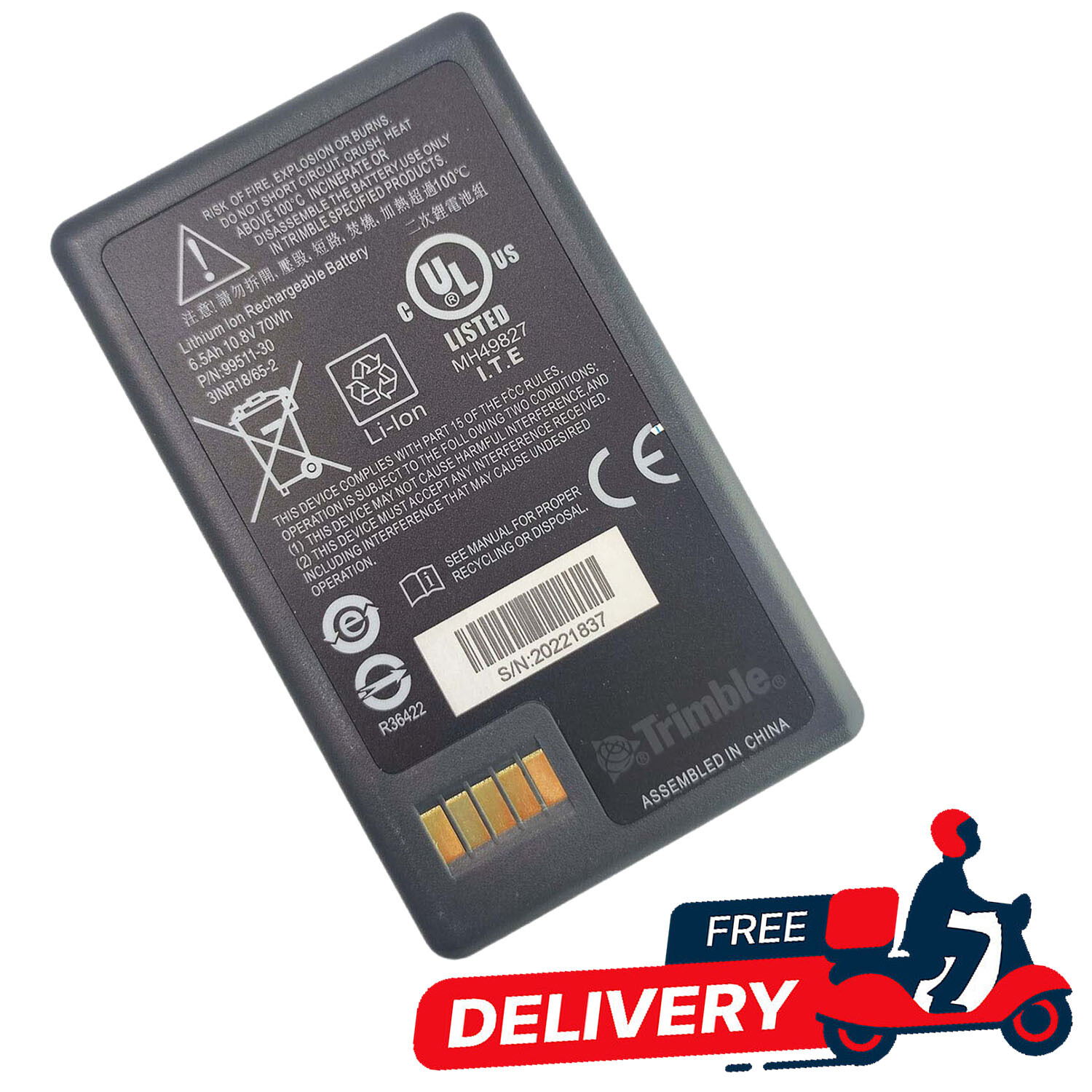 6.5Ah 10.8V Battery for Trimble 79400/99511-30 Total Station S3/S5/S6/S7/S8 US