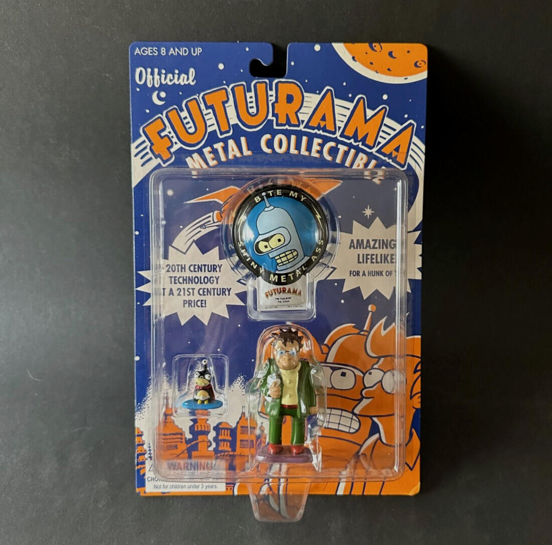 Futurama Hermes And Nibbler Two Die-Cast Figures Rocket USA