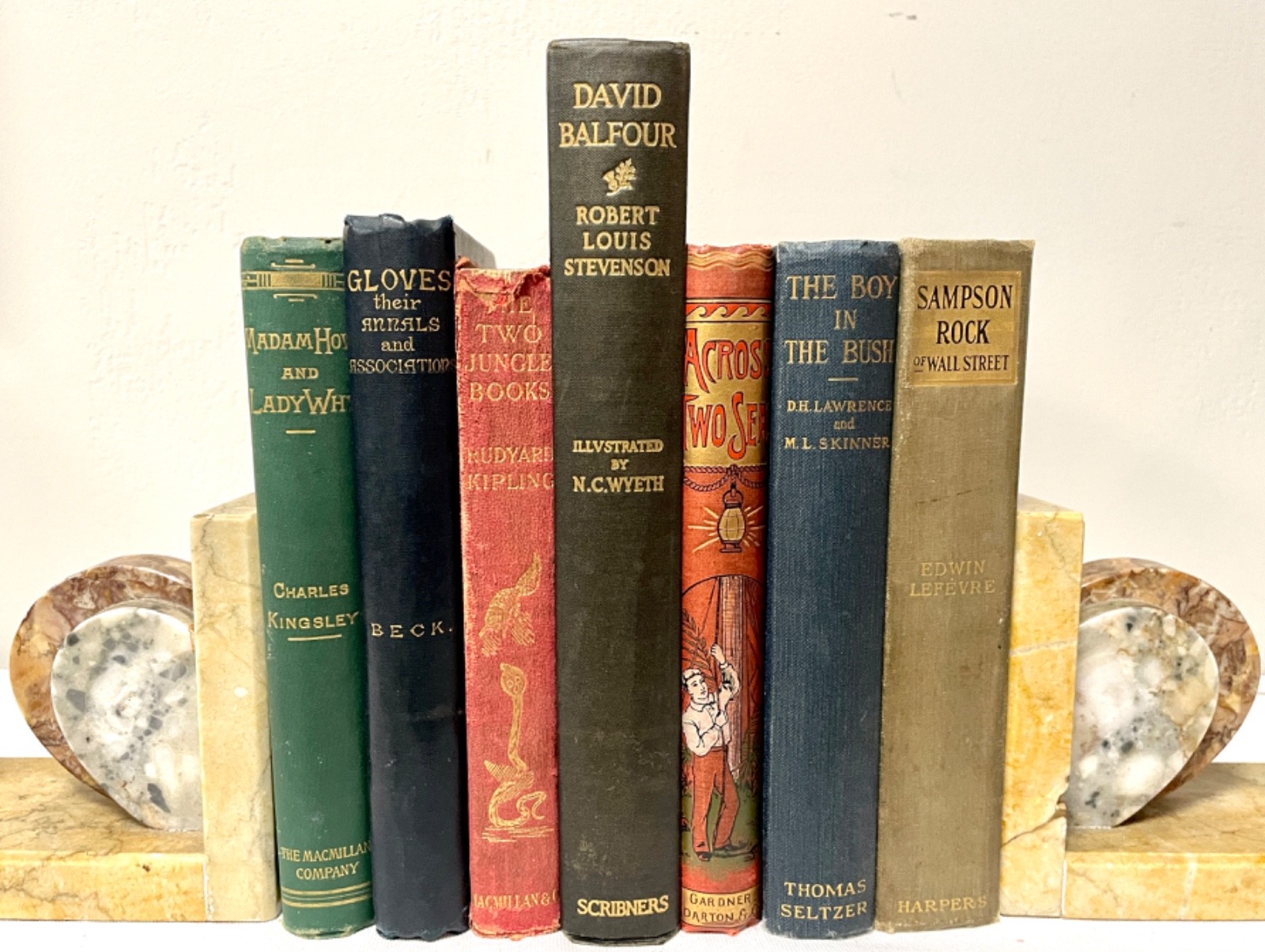 Antique Decorative Book Lot 7 First Edition Books Illust\'d Gilt Decor 1883-1933