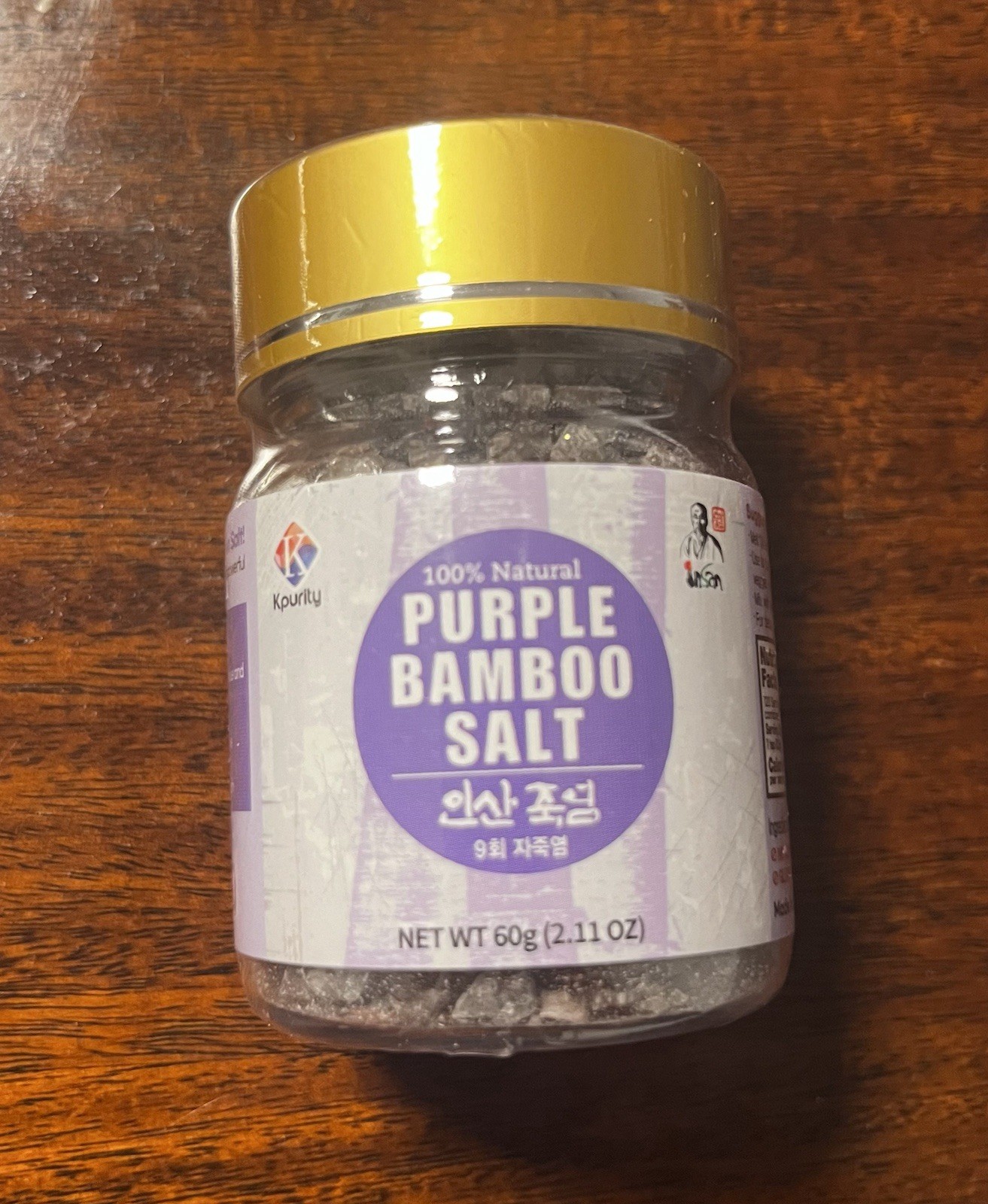 Korean Traditional Bamboo Salt Ultimate purple 9X(9Times Roasted)-Granule 60g Korean Traditional Bamboo Salt Ultimate purple 9X(9Times Roasted)-Granule 60g